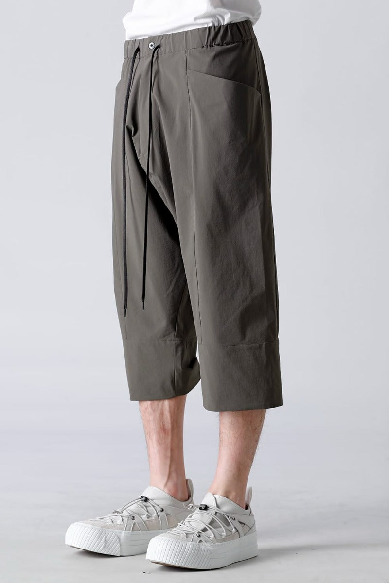 Water-Repellent Stretch Knee-Length Pants Dark Olive