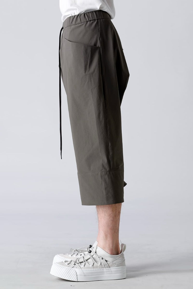 Water-Repellent Stretch Knee-Length Pants Dark Olive