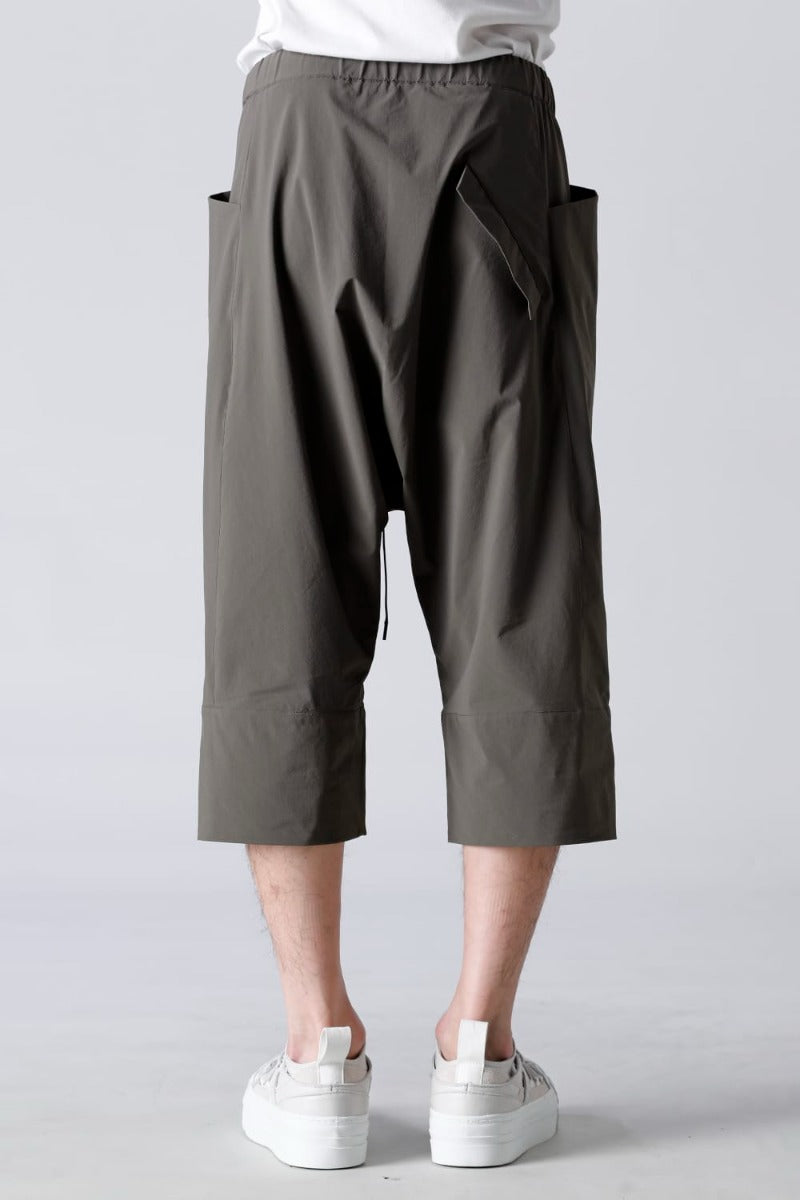 Water-Repellent Stretch Knee-Length Pants Dark Olive