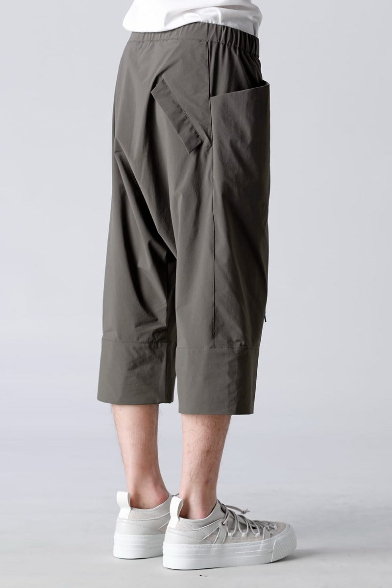 Water-Repellent Stretch Knee-Length Pants Dark Olive