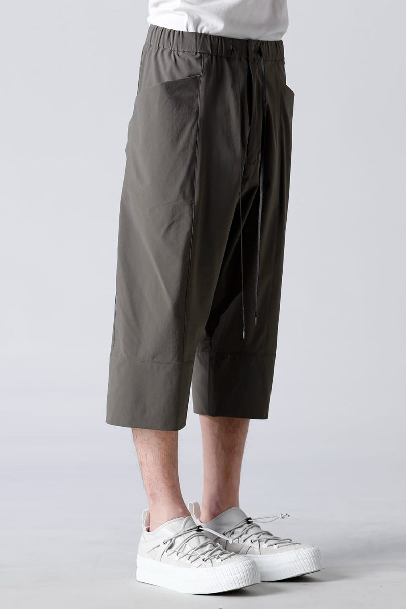 Water-Repellent Stretch Knee-Length Pants Dark Olive