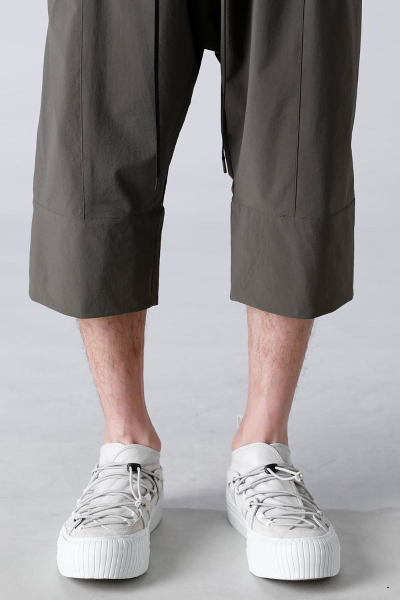 Water-Repellent Stretch Knee-Length Pants Dark Olive