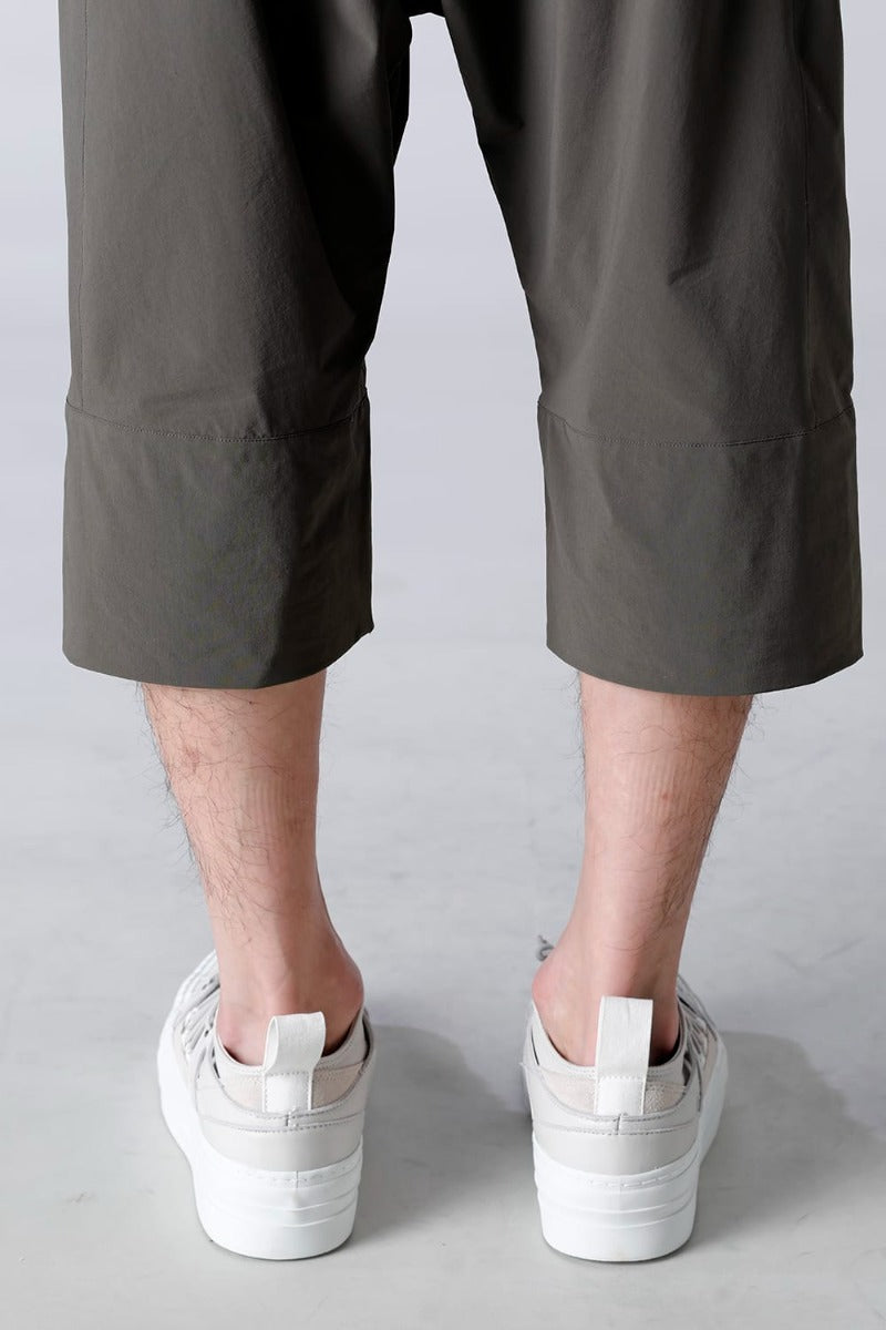 Water-Repellent Stretch Knee-Length Pants Dark Olive