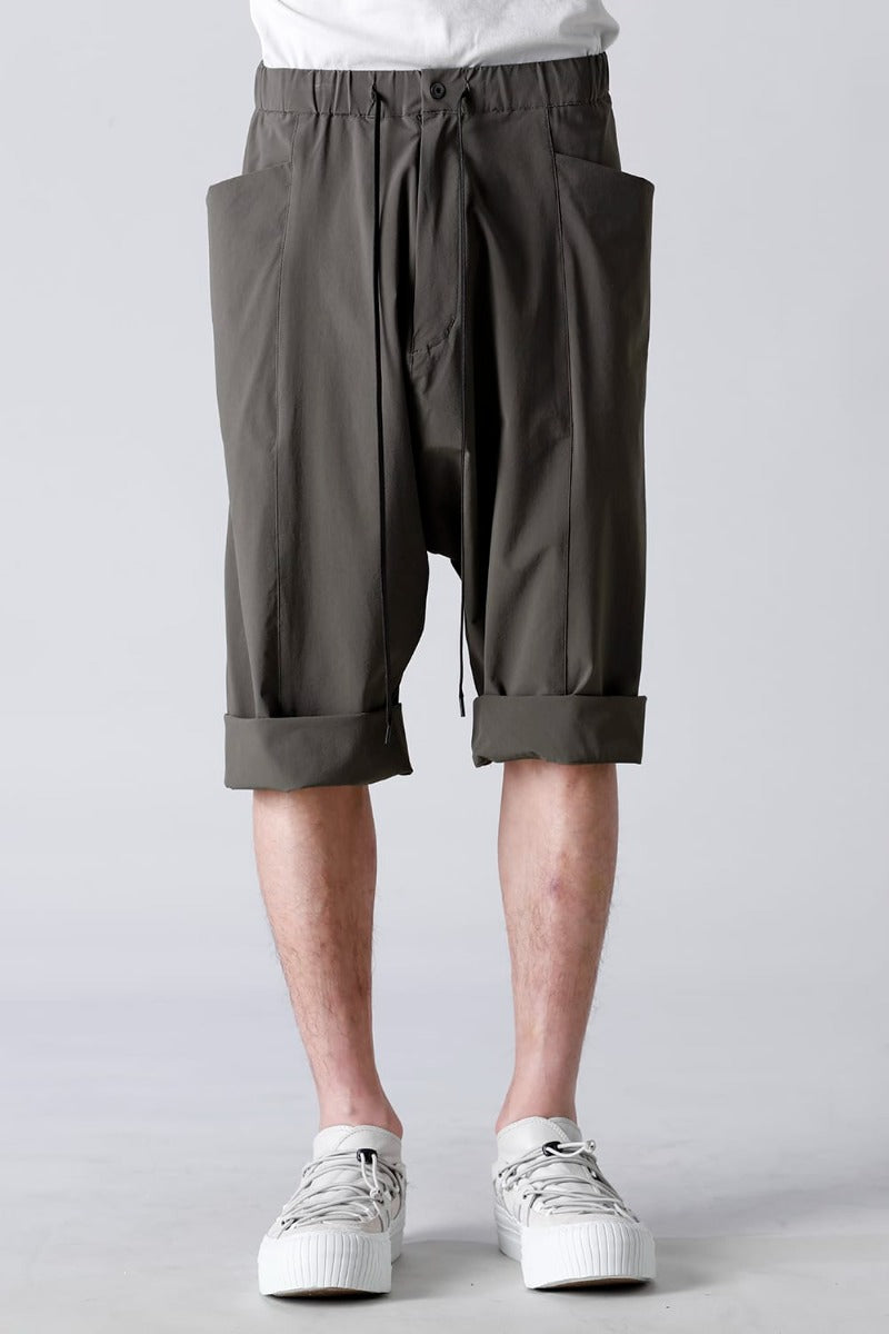 Water-Repellent Stretch Knee-Length Pants Dark Olive