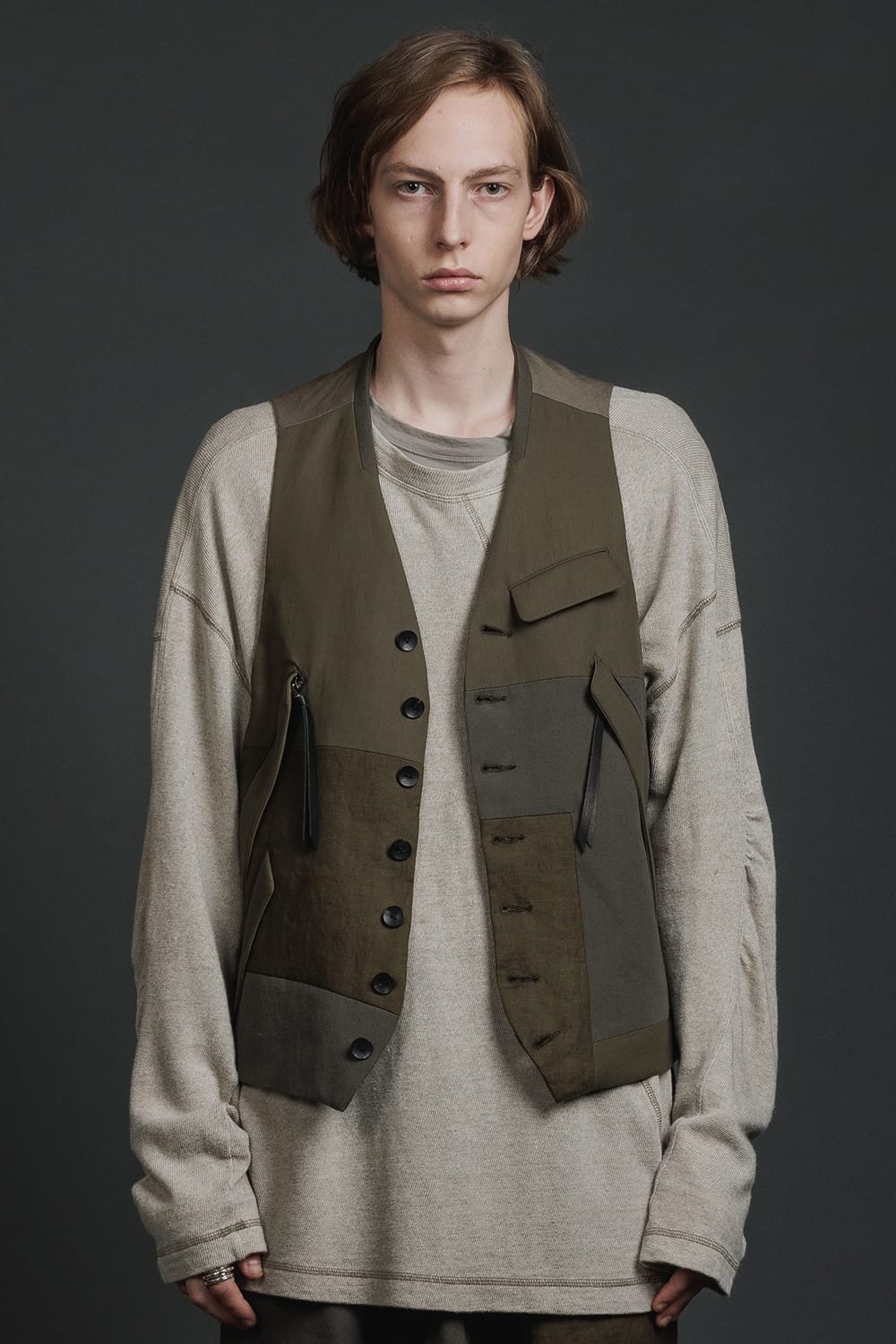 Fragment Vest  Dark Olive
