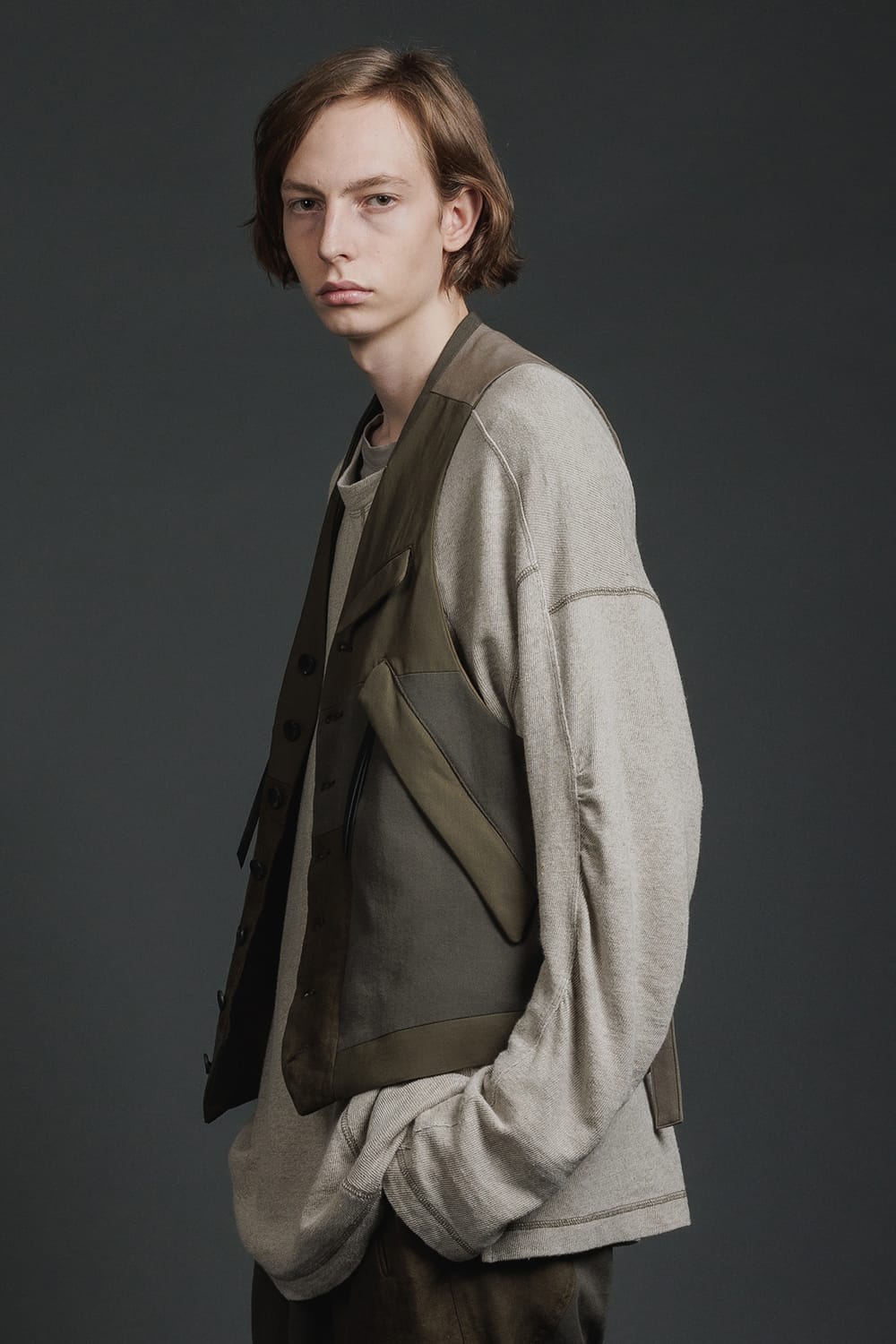 Fragment Vest  Dark Olive