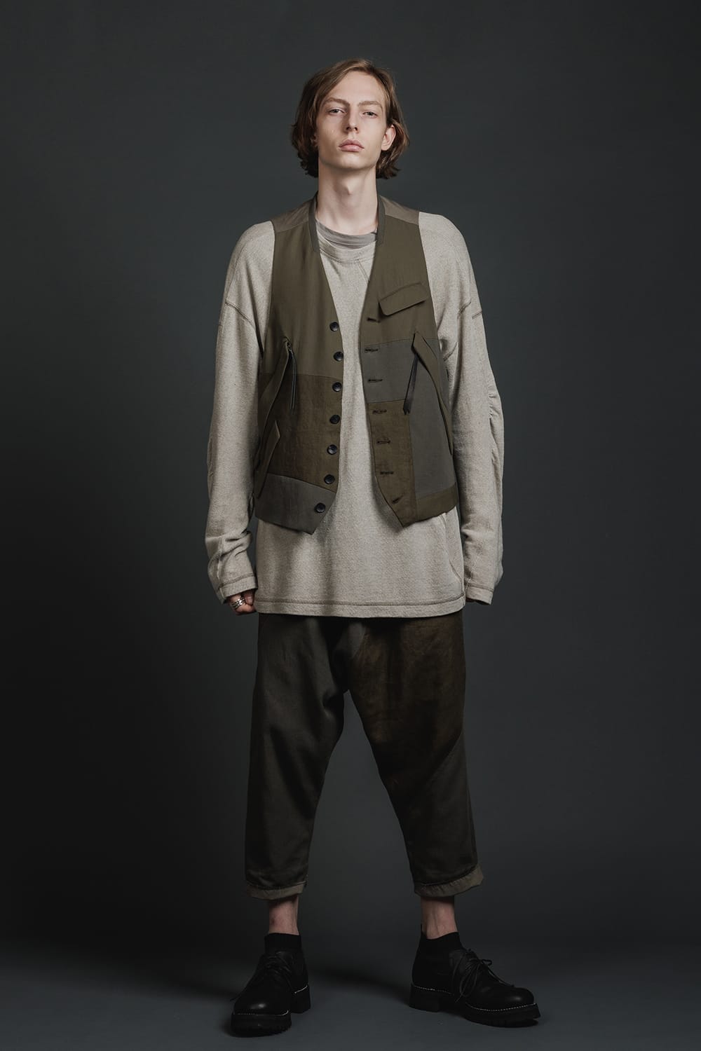 Fragment Vest  Dark Olive