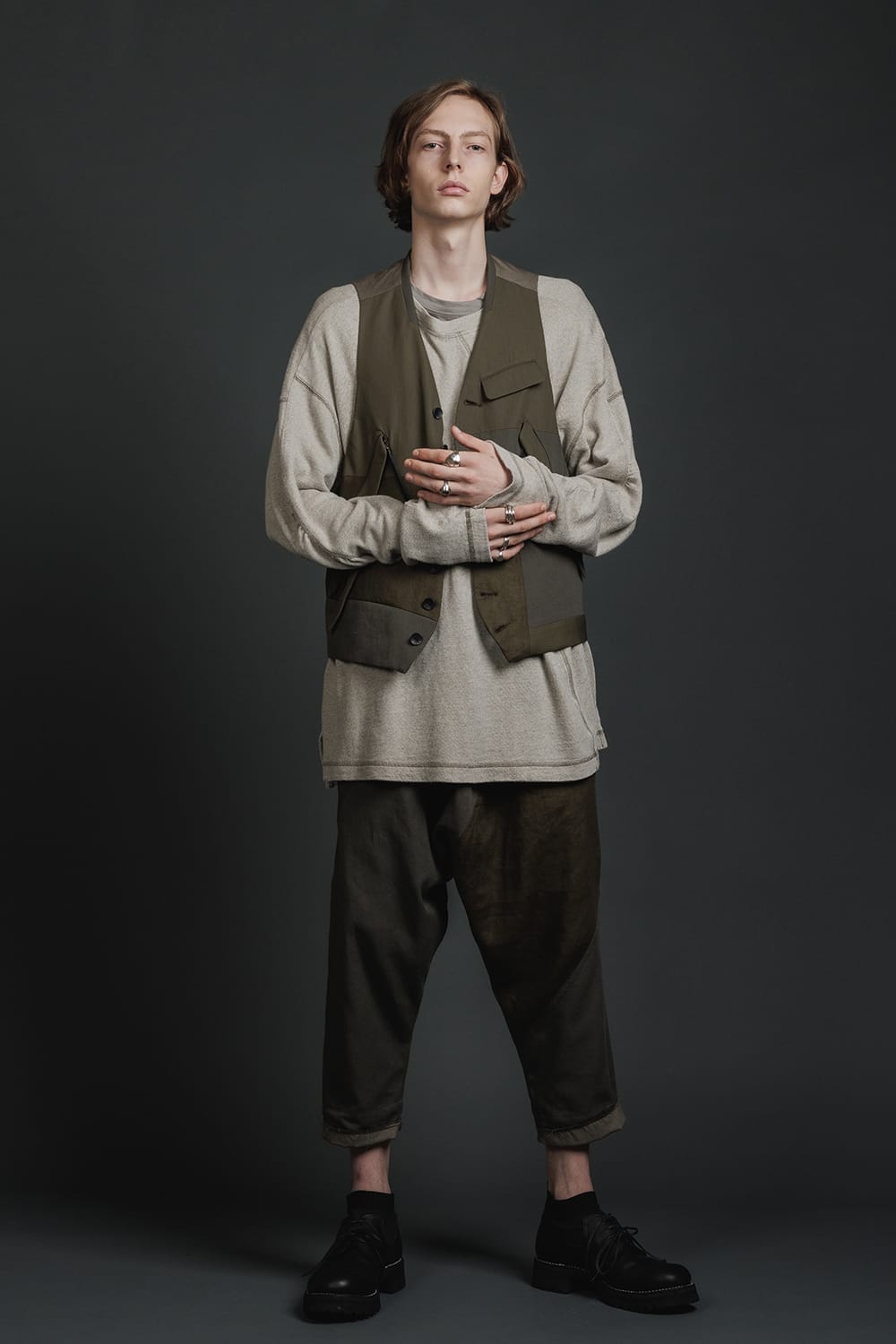 Fragment Vest  Dark Olive