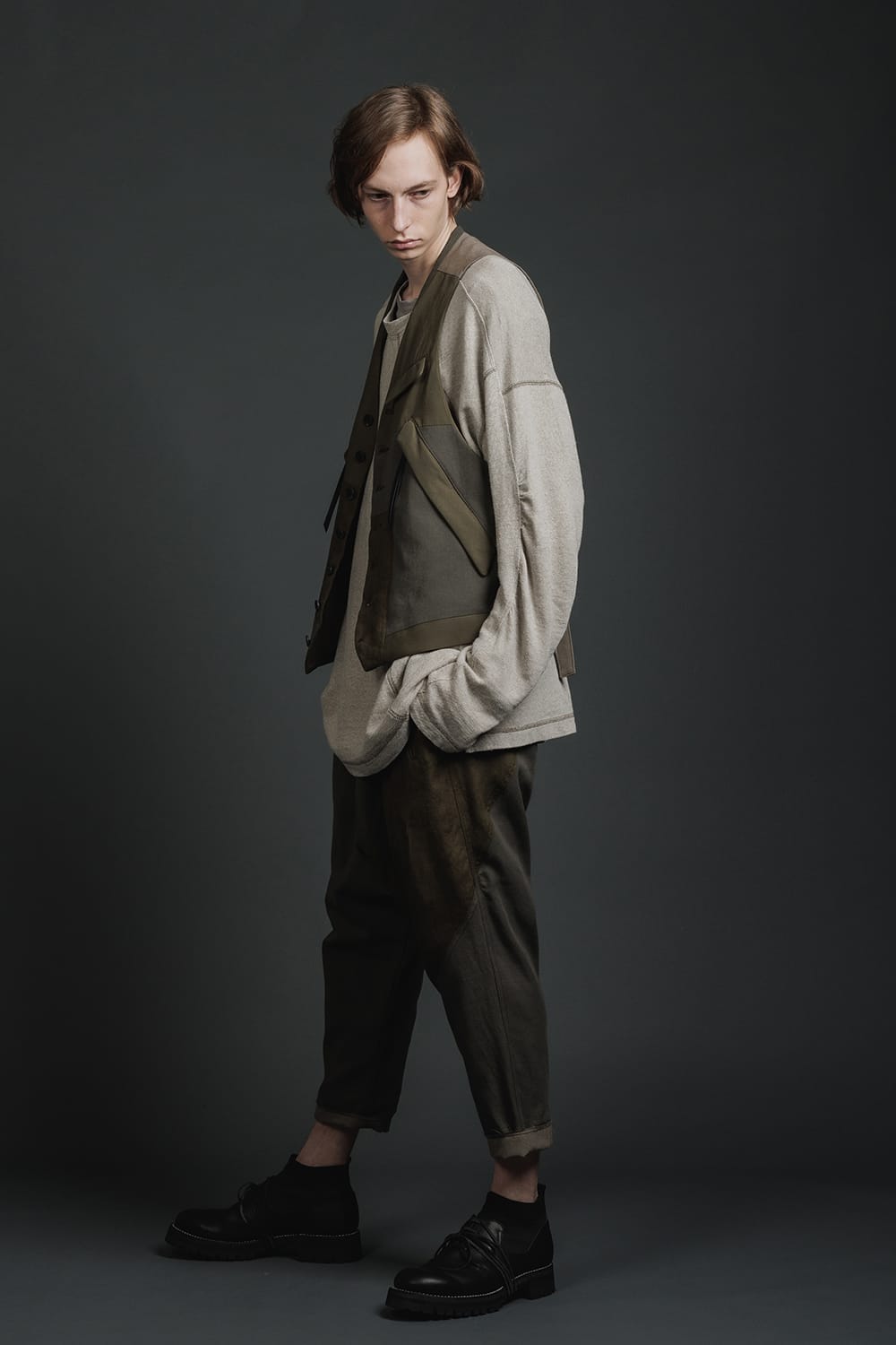 Fragment Vest  Dark Olive