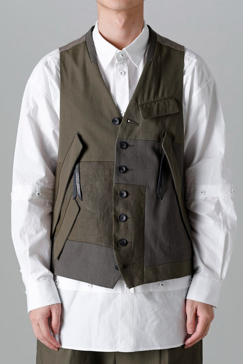 Fragment Vest  Dark Olive