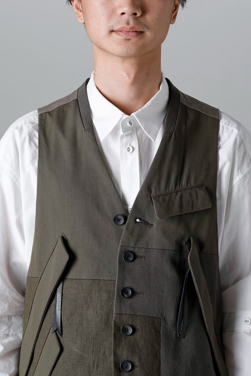 Fragment Vest  Dark Olive