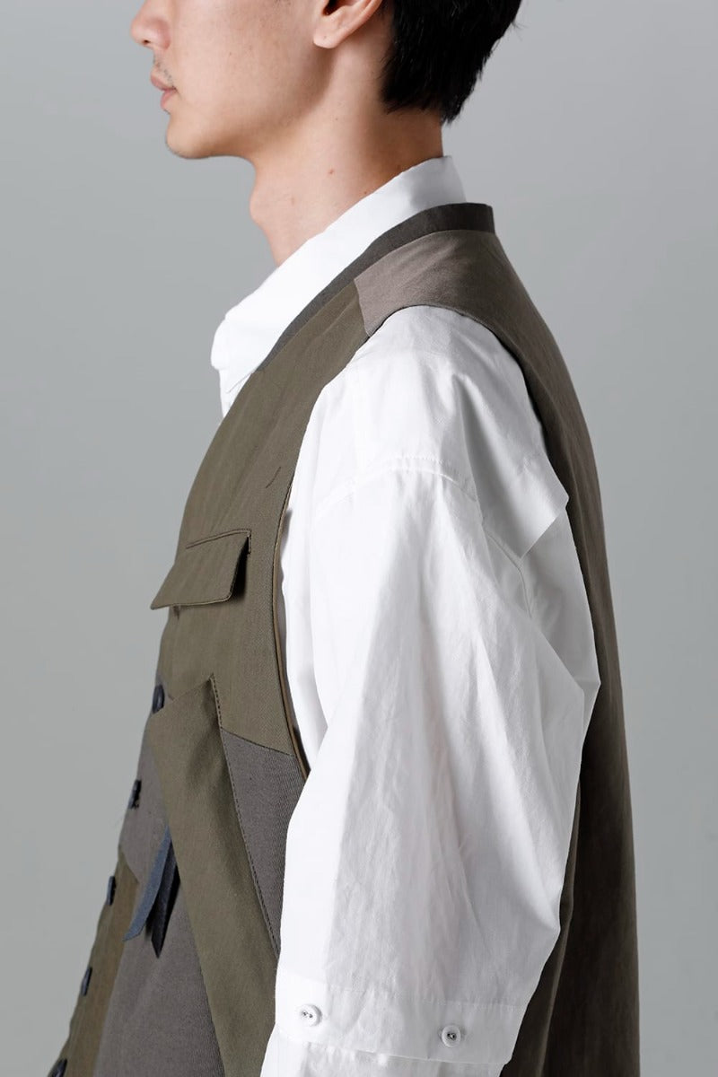 Fragment Vest  Dark Olive