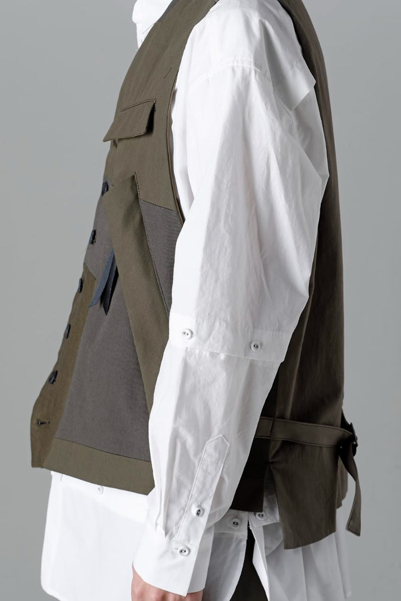 Fragment Vest  Dark Olive