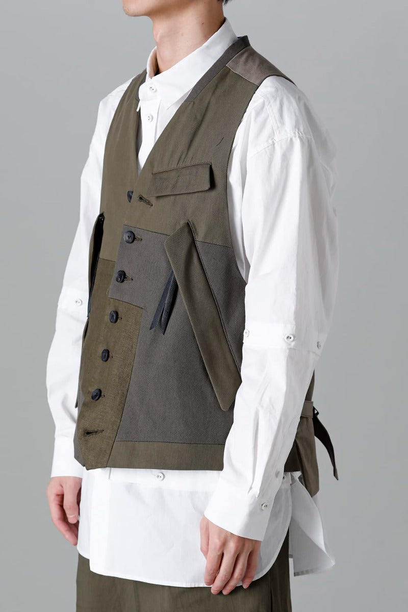 Fragment Vest  Dark Olive