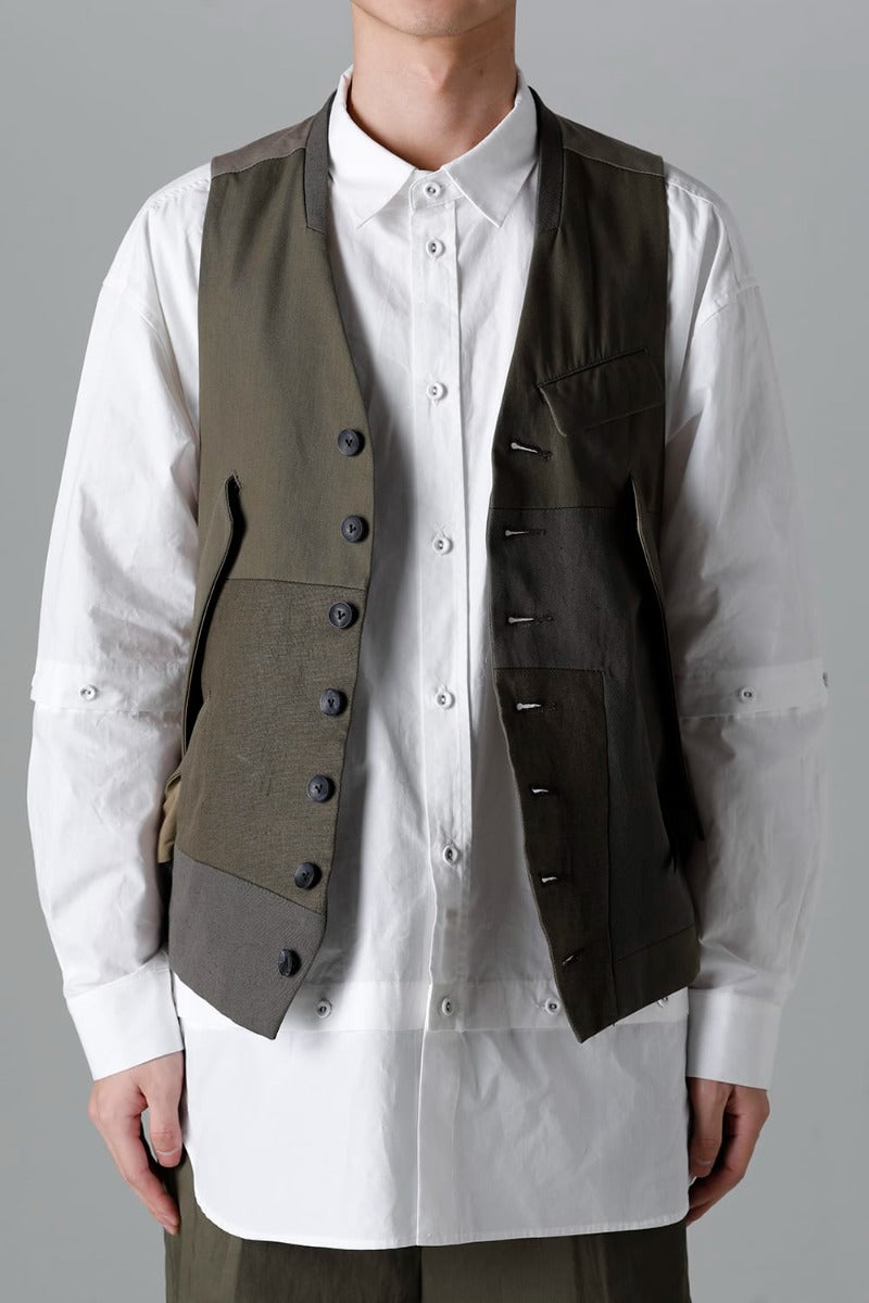 Fragment Vest  Dark Olive