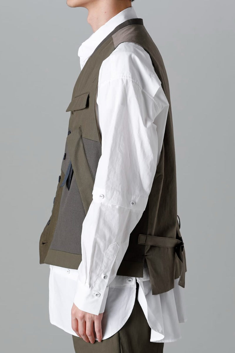 Fragment Vest  Dark Olive