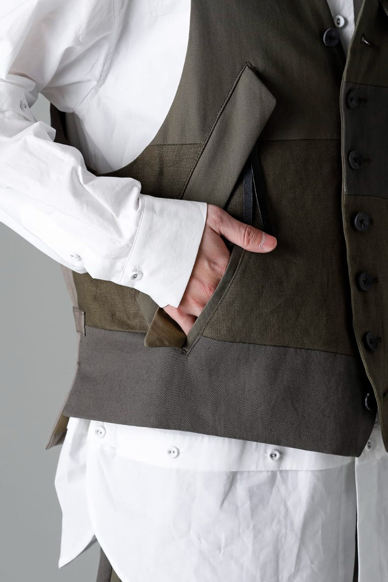 Fragment Vest  Dark Olive