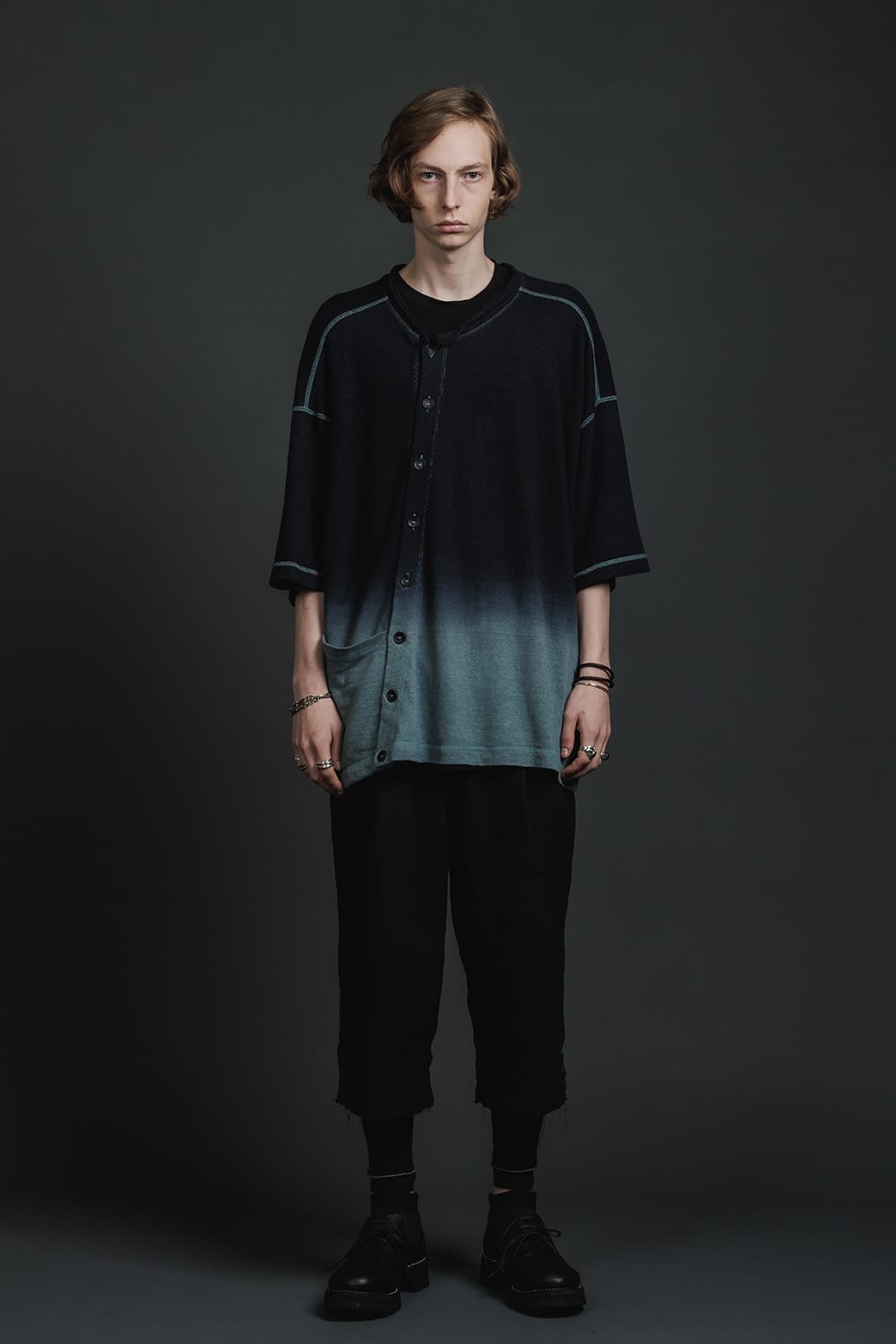 フラグメント クロップド トラウザー ブラック