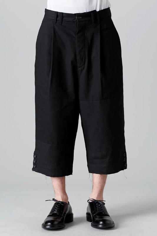 Fragment Cropped Trousers Black