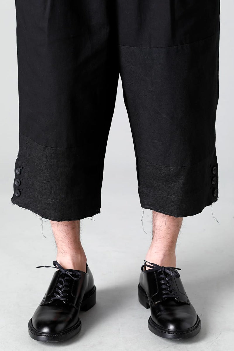 フラグメント クロップド トラウザー ブラック