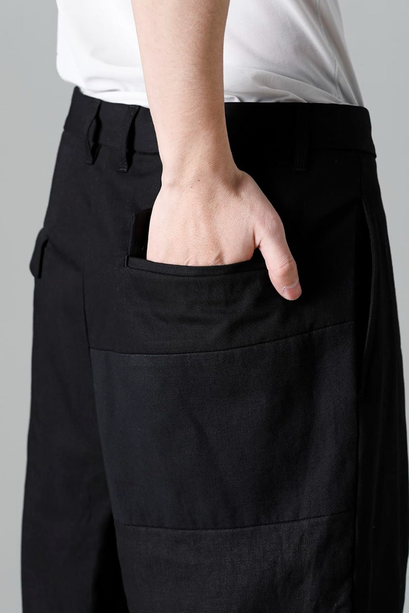 フラグメント クロップド トラウザー ブラック