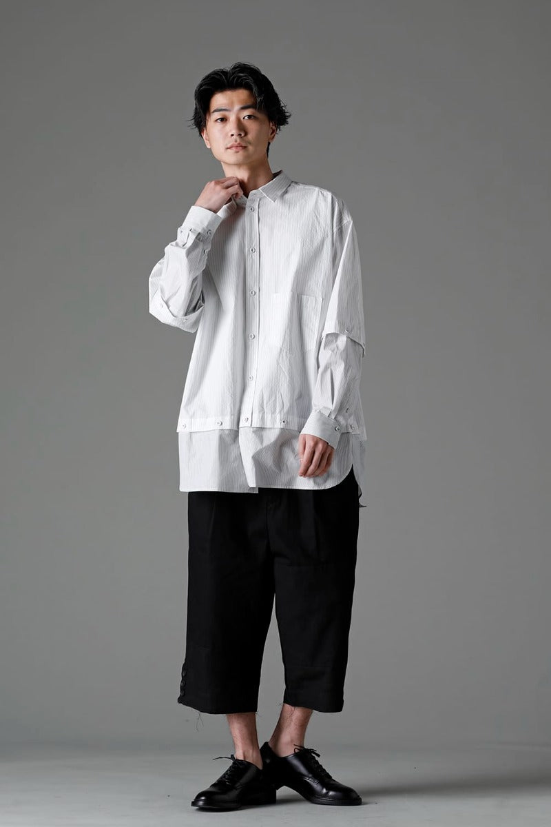 フラグメント クロップド トラウザー ブラック