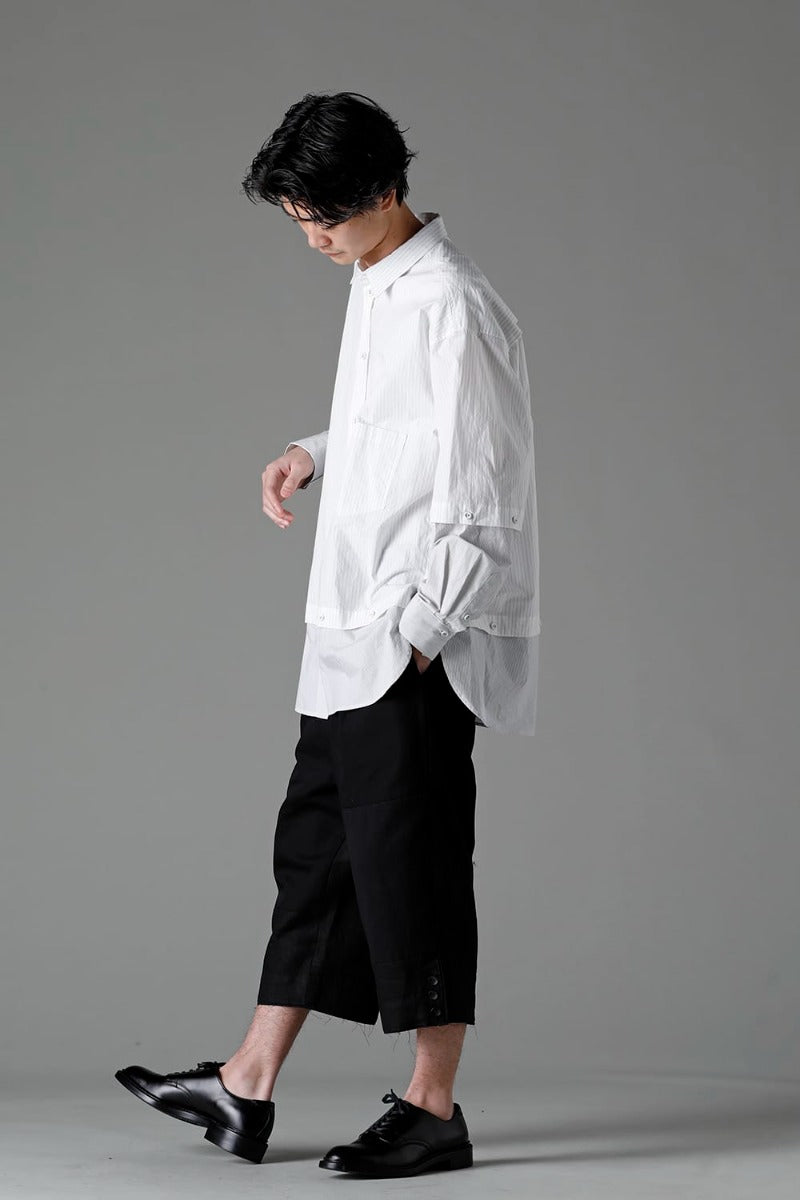 フラグメント クロップド トラウザー ブラック