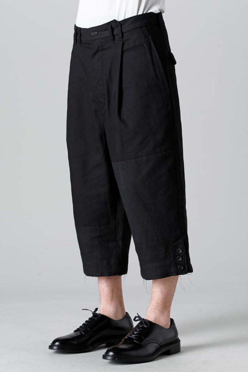 フラグメント クロップド トラウザー ブラック