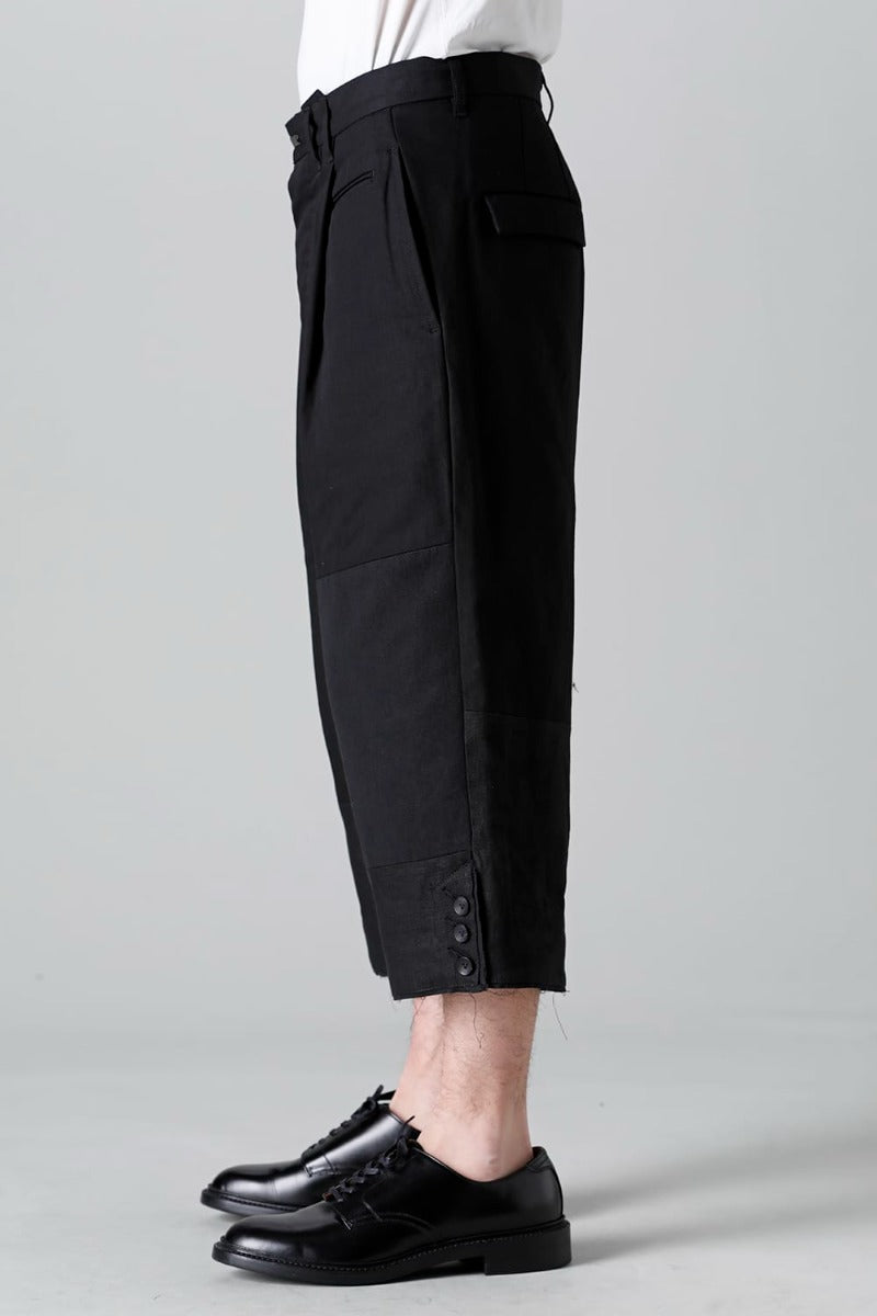 フラグメント クロップド トラウザー ブラック