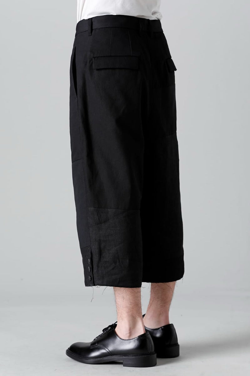 フラグメント クロップド トラウザー ブラック