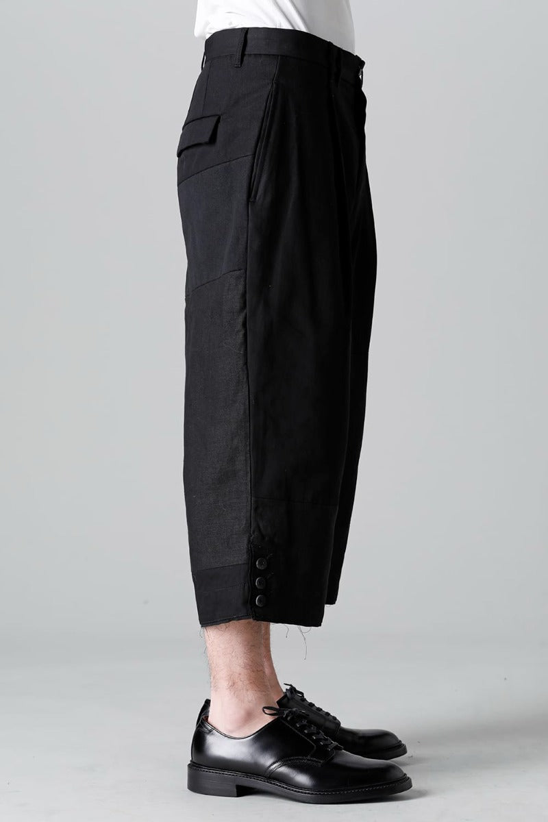 フラグメント クロップド トラウザー ブラック