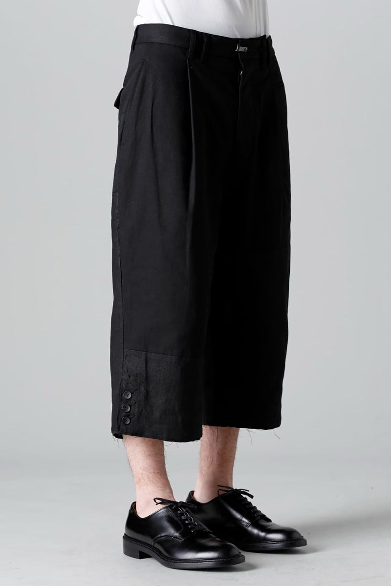 フラグメント クロップド トラウザー ブラック