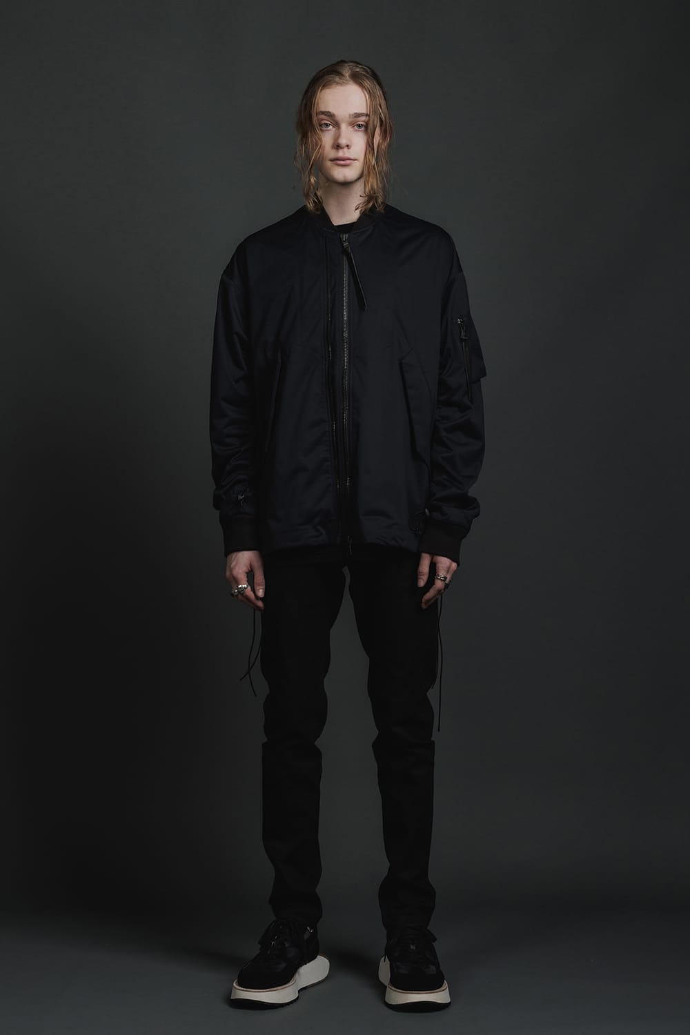 Denim Slim Pants Black