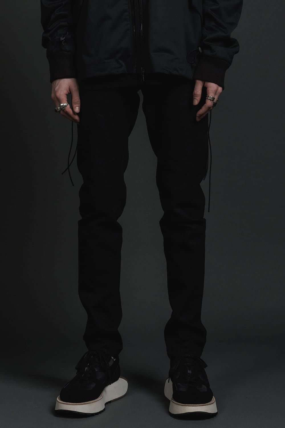 Denim Slim Pants Black