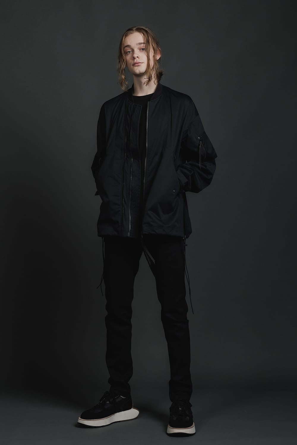 Denim Slim Pants Black