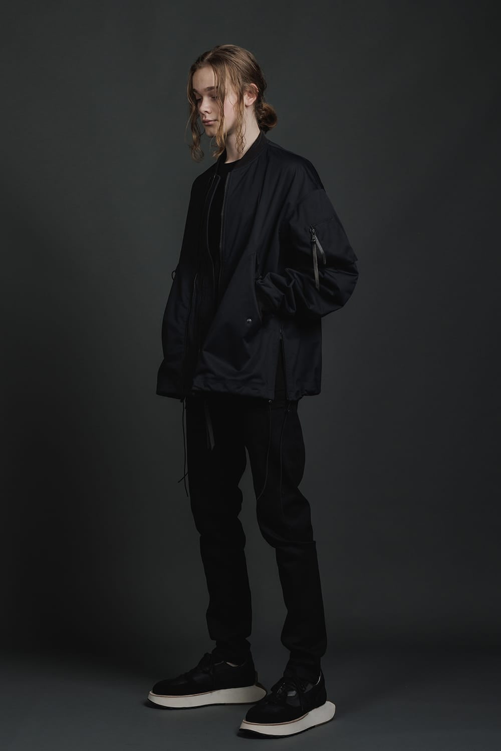 Denim Slim Pants Black