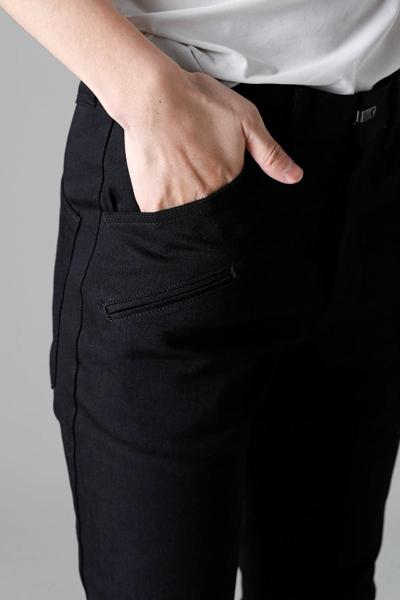 Denim Slim Pants Black