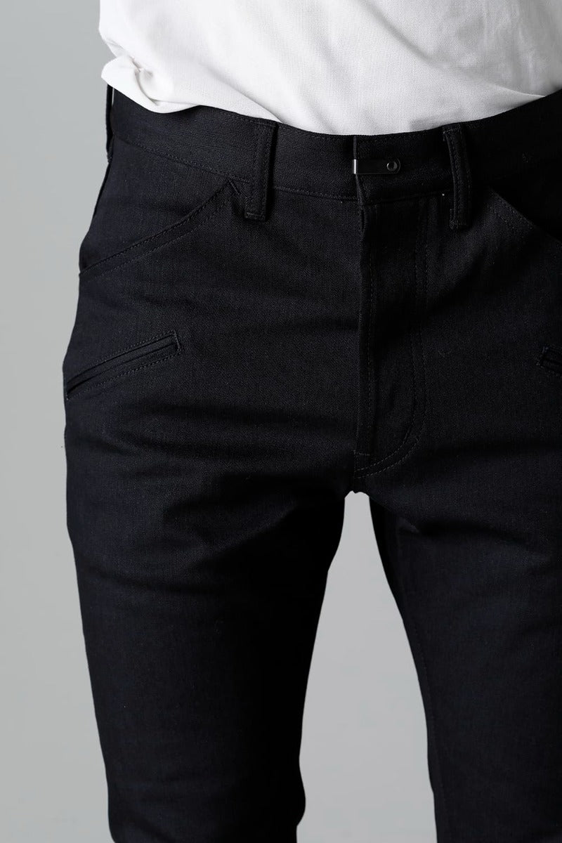 Denim Slim Pants Black