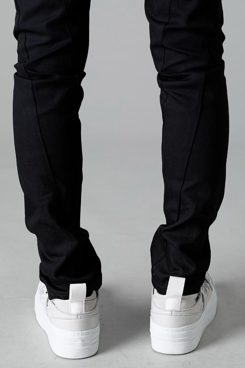 Denim Slim Pants Black