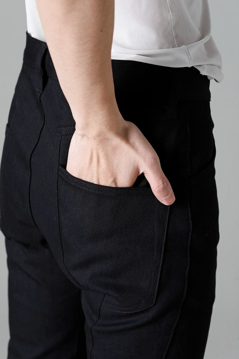 Denim Slim Pants Black