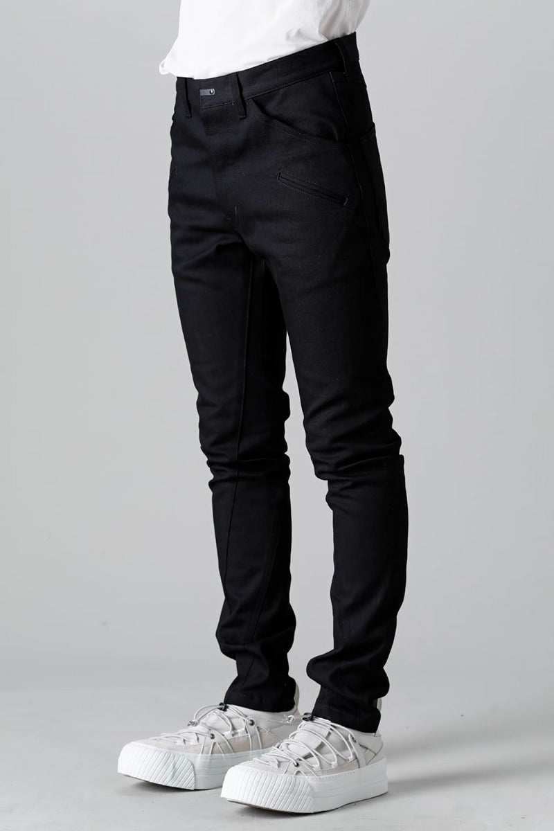 Denim Slim Pants Black