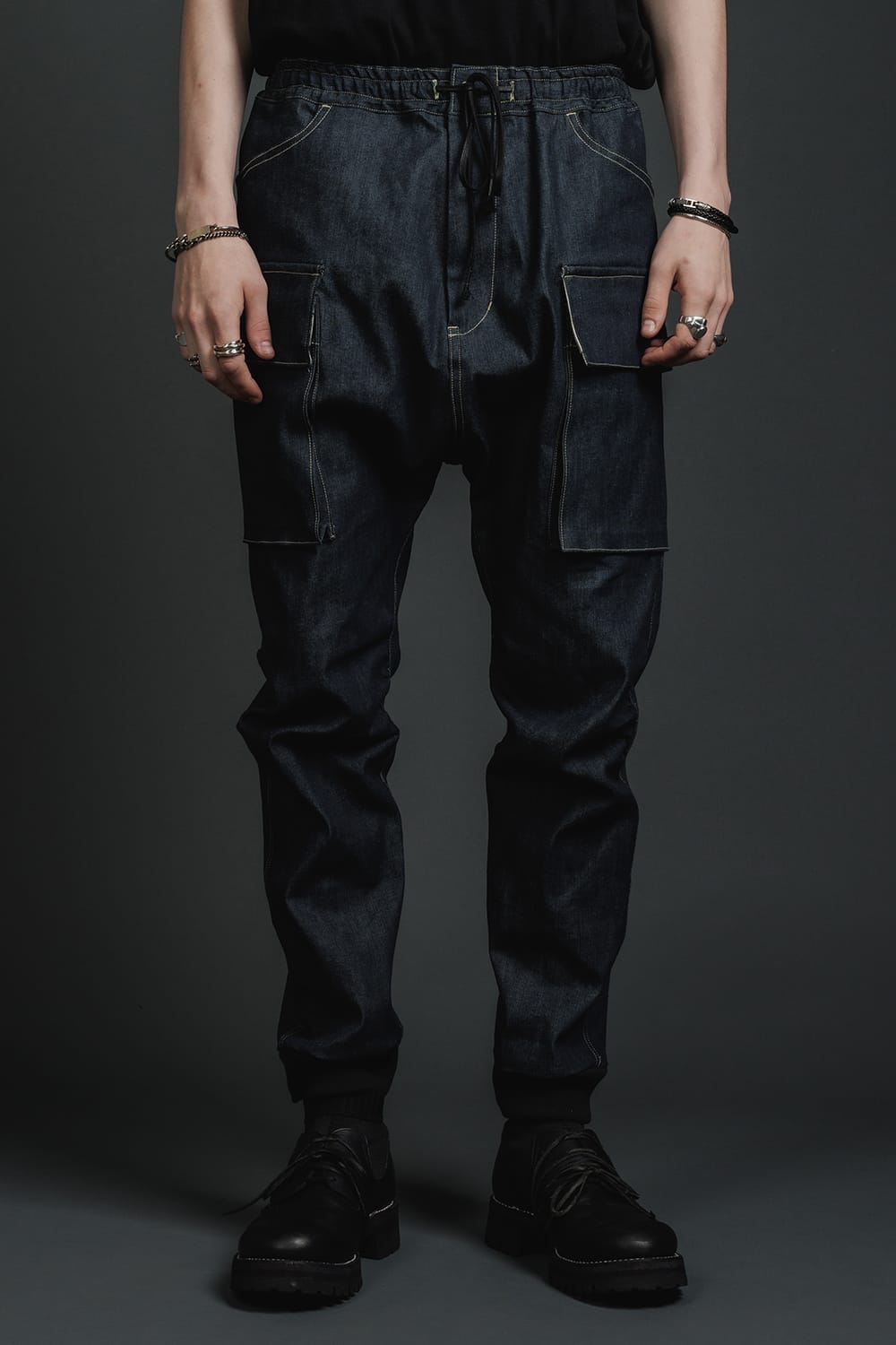 Denim Jogger Pants Indigo