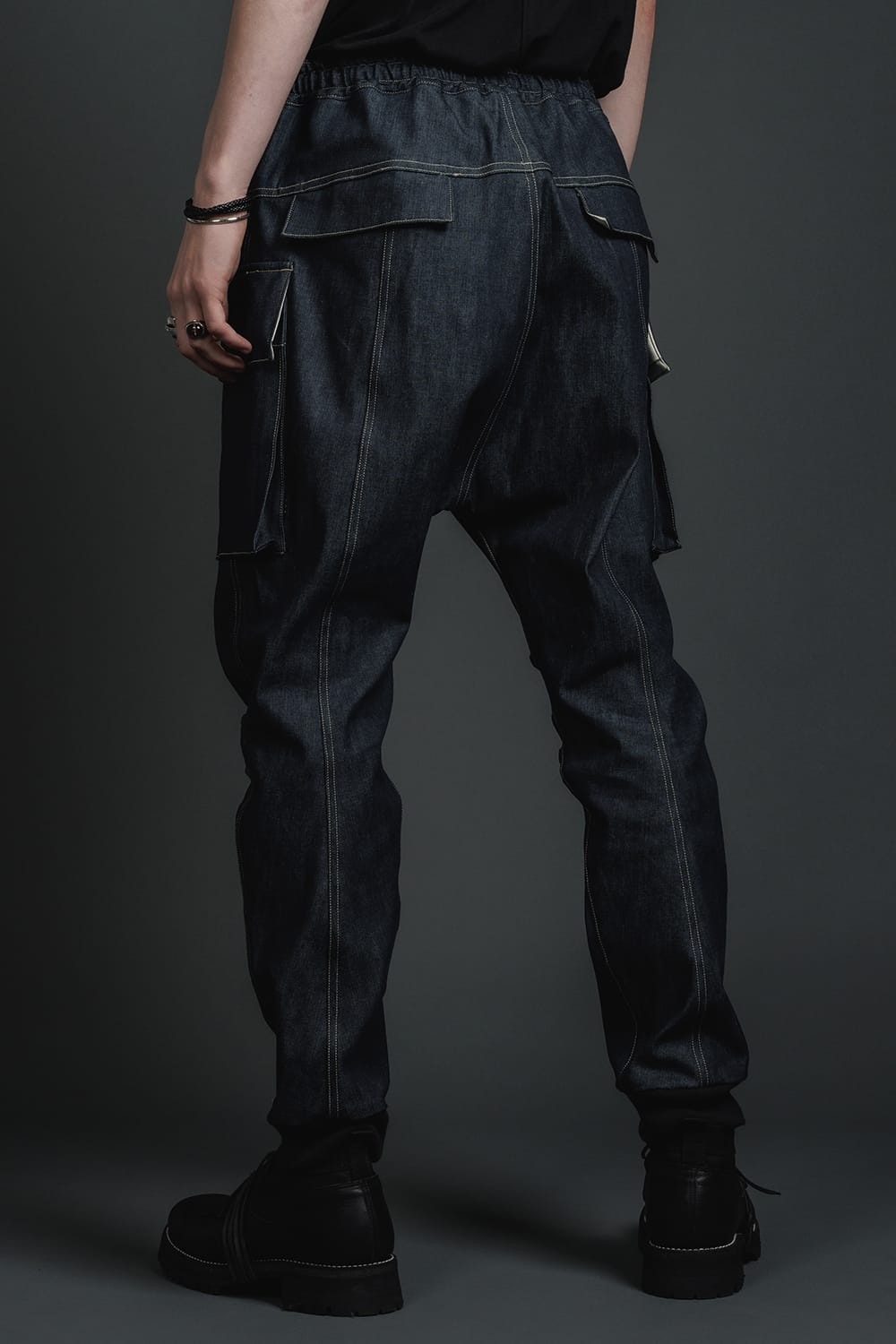 Denim Jogger Pants Indigo