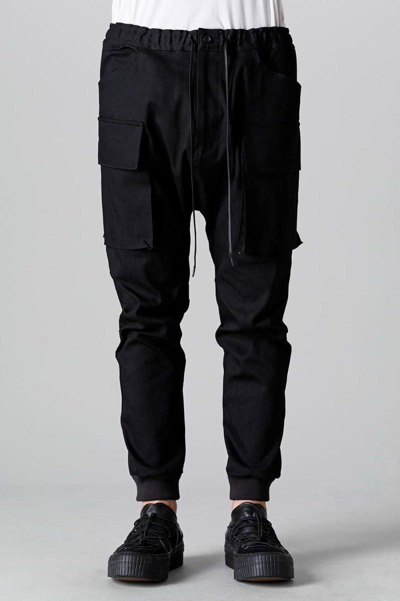 デニム ジョガー パンツ ブラック