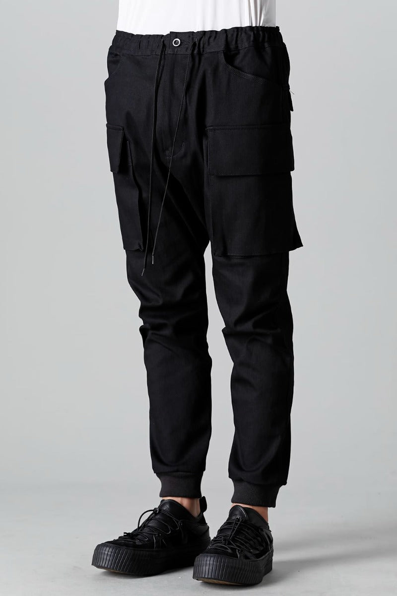 デニム ジョガー パンツ ブラック