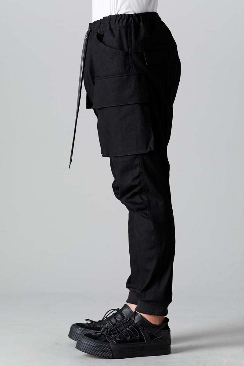 デニム ジョガー パンツ ブラック