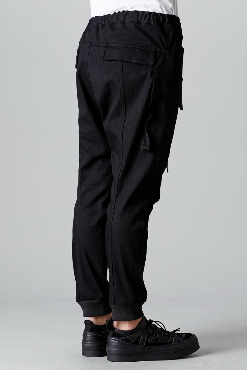 デニム ジョガー パンツ ブラック