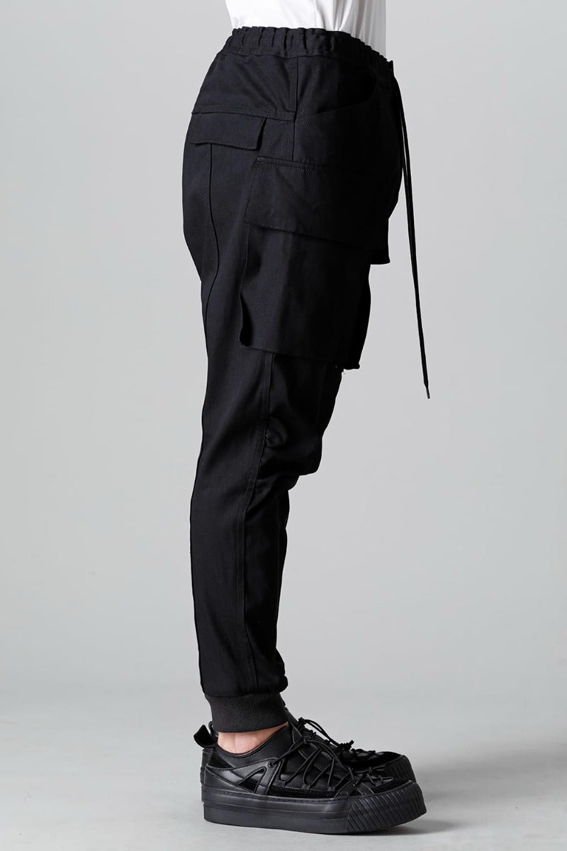 デニム ジョガー パンツ ブラック