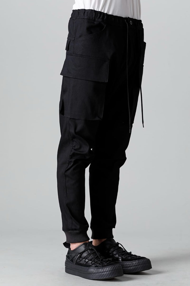 デニム ジョガー パンツ ブラック