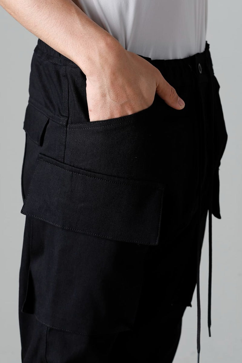 デニム ジョガー パンツ ブラック